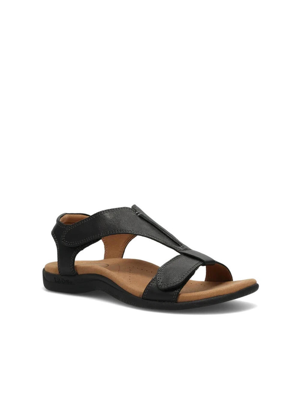 Taos - The Show Lightweight Sandal - Black Leather - Women's Size 10